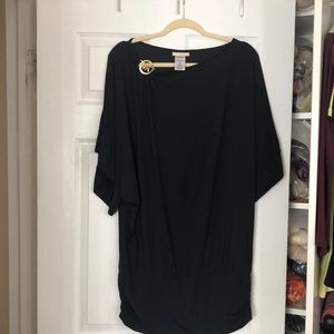 Michael Kors coverup black with gold emblem